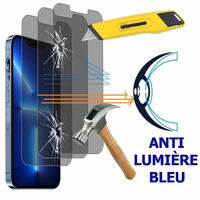 Apple iPhone 13 Pro 6.1" A2638 A2483 A2636 A2639 A2640 (non compatible avec iPhone 13/ 13 Pro Max/ 13 mini): Lot/ Pack de 3 Films Écran Verre Trempé Anti Lumière Bleu
