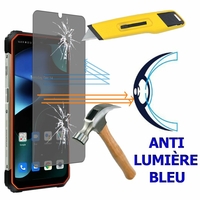 Blackview BV8800 6.58" (non compatible avec Blackview BV8000 Pro 5.0") [Dimensions du téléphone: 176.2 x 83.5 x 17.7 mm]: 1 Film Écran Verre Trempé Anti Lumière Bleu