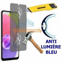 Samsung Galaxy A03S 6.5" SM-A037F SM-A037M SM-A037F/DS SM-A037M/DS SM-A037G/DSN: 1 Film Écran Verre Trempé Anti Lumière Bleu
