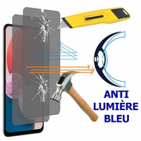 Samsung Galaxy A13 LTE 4G 6.6" SM-A135F SM-A135M (non compatible avec Galaxy A13 5G 6.5"): Lot/ Pack de 2 Films Écran Verre Trempé Anti Lumière Bleu