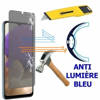 Samsung Galaxy A32 5G 6.5" SM-A326B SM-A326B/DS SM-A326BR/DS SM-A326BR SM-A326U (non compatible Galaxy A32/ A32 4G 6.4"): 1 Film Écran Verre Trempé Anti Lumière Bleu