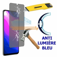 Xiaomi Mi 10 Lite 5G/ Mi 10 Youth 5G 6.57" M2002J9G M2002J9E (non compatible Xiaomi Mi Note 10 Lite 6.47"/ Mi 10T Lite 5G 6.67"): 1 Film Écran Verre Trempé Anti Lumière Bleu
