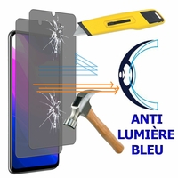Xiaomi Mi 10 Lite 5G/ Mi 10 Youth 5G 6.57" M2002J9G M2002J9E (non compatible Xiaomi Mi Note 10 Lite 6.47"/ Mi 10T Lite 5G 6.67"): Lot/ Pack de 2 Films Écran Verre Trempé Anti Lumière Bleu