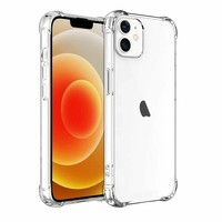 Apple iPhone 12 mini 5.4" A2399 A2176 A2398 A2400 (non compatible iPhone 12 6.1"): Coque Silicone TPU Souple anti-choc ultra résistant avec Coins Renforcés - TRANSPARENT