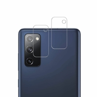 Samsung Galaxy S20 FE 2022 6.5" SM-G781NK SM-G781NK22 (non compatible avec Galaxy S20 6.2"): Lot / Pack de 2 Protection Objectif Caméra Arrière en Verre Trempé 9H Haute Définition Transparent