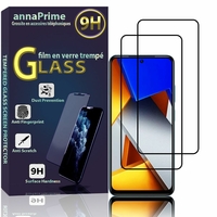 Xiaomi Poco M4 Pro 4G 6.43" MZB0B5VIN 2201117PI (non compatible avec Xiaomi Poco M4 Pro 5G 6.6"): Lot / Pack de 2 Films de protection d'écran Verre Trempé