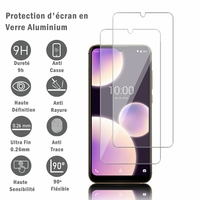 Wiko View 4 Lite 6.52" (non compatible Wiko View4) [Les Dimensions EXACTES du telephone: 167 x 76.8 x 8.45 mm]: 2 Films Protection d'écran en verre d'aluminium super résistant 9H, définition HD, anti-rayures, anti-empreintes digitales