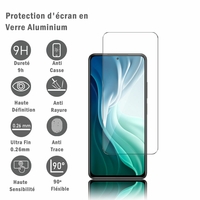 Xiaomi Mi 11i/ Mi 11X/ Mi 11X Pro 6.67" M2012K11G M2012K11AI M2012K11I (non compatible Xiaomi Mi 11/ Mi 11 Pro 6.81"): 1 Film Protection d'écran en verre d'aluminium super résistant 9H, définition HD, anti-rayures, anti-empreintes digitales