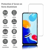 Xiaomi Redmi Note 11/ Note 11S 6.43" 2201117TG (non compatible avec Xiaomi Redmi Note 11 4G 6.5"/ Note 11 Pro 6.67"): 1 Film Protection d'écran en verre d'aluminium super résistant 9H, définition HD, anti-rayures, anti-empreintes digitales