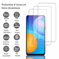 Huawei P Smart 2021 6.67" PPA-LX2 PPA-L02B PPA-L22B (non compatible Huawei P Smart 2020): 3 Films Protection d'écran en verre d'aluminium super résistant 9H, définition HD, anti-rayures, anti-empreintes digitales