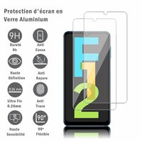 Samsung Galaxy F12 6.5" SM-F127G SM-F127G/DS SM-F127F SM-F127F/DS [Les Dimensions EXACTES du telephone: 164 x 75.9 x 9.7 mm]: 2 Films Protection d'écran en verre d'aluminium super résistant 9H, définition HD, anti-rayures, anti-empreintes digitales