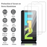 Samsung Galaxy F12 6.5" SM-F127G SM-F127G/DS SM-F127F SM-F127F/DS [Les Dimensions EXACTES du telephone: 164 x 75.9 x 9.7 mm]: 3 Films Protection d'écran en verre d'aluminium super résistant 9H, définition HD, anti-rayures, anti-empreintes digitales