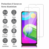 Samsung Galaxy M02 6.5" SM-M022F SM-M022F/DS SM-M022G SM-M022G/DS SM-M022F/DS SM-M022M/DS (non compatible Galaxy M02s): 2 Films Protection d'écran en verre d'aluminium super résistant 9H, définition HD, anti-rayures, anti-empreintes digitales