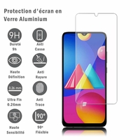 Samsung Galaxy M02S/ Galaxy F02S 6.5" SM-M025F/DS SM-M025F SM-E025F SM-E025F/DS (non compatible Galaxy M02): 1 Film Protection d'écran en verre d'aluminium super résistant 9H, définition HD, anti-rayures, anti-empreintes digitales