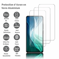 Xiaomi Mi 11i/ Mi 11X/ Mi 11X Pro 6.67" M2012K11G M2012K11AI M2012K11I (non compatible Xiaomi Mi 11/ Mi 11 Pro 6.81"): 3 Films Protection d'écran en verre d'aluminium super résistant 9H, définition HD, anti-rayures, anti-empreintes digitales