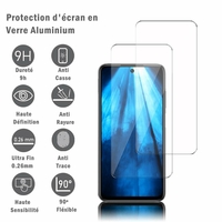 Xiaomi Redmi 10 Prime 6.5" 21061119BI (non compatible Xiaomi Redmi 10) [Les Dimensions EXACTES du telephone: 161.2 x 75.6 x 9.6 mm]: 2 Films Protection d'écran en verre d'aluminium super résistant 9H, définition HD, anti-rayures, anti-empreintes digita