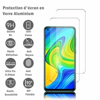 Xiaomi Redmi 10X 4G 6.53" M2003J15SC M2004J7AC (non compatible Xiaomi Redmi 10X 5G 6.57") [Les Dimensions EXACTES du telephone: 162.3 x 77.2 x 8.9 mm]: 2 Films Protection d'écran en verre d'aluminium super résistant 9H, définition HD, anti-rayures, ant