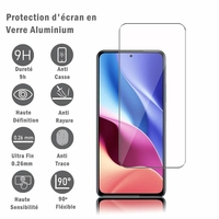 Xiaomi Redmi K40/ K40 Pro/ K40 Pro+ Plus/ K40 Ultra 6.67" M2012K11C M2012K11AC: 1 Film Protection d'écran en verre d'aluminium super résistant 9H, définition HD, anti-rayures, anti-empreintes digitales