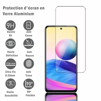 Xiaomi Redmi Note 10T 5G 6.5" M2103K19I (non compatible Xiaomi Redmi Note 10 6.43"/ Xiaomi Mi Note 10 6.47"): 1 Film Protection d'écran en verre d'aluminium super résistant 9H, définition HD, anti-rayures, anti-empreintes digitales