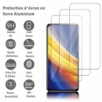 Xiaomi Poco X3 Pro 6.67" M2102J20SG M2102J20SI [Les Dimensions EXACTES du telephone: 165.3 x 76.8 x 9.4 mm]: 3 Films Protection d'écran en verre d'aluminium super résistant 9H, définition HD, anti-rayures, anti-empreintes digitales