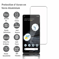 Google Pixel 7 Pro 6.7" GP4BC GE2AE (non compatible avec Google Pixel 7 6.3"): 1 Film Protection d'écran en verre d'aluminium super résistant 9H, définition HD, anti-rayures, anti-empreintes digitales