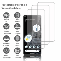 Google Pixel 7 Pro 6.7" GP4BC GE2AE (non compatible avec Google Pixel 7 6.3"): 3 Films Protection d'écran en verre d'aluminium super résistant 9H, définition HD, anti-rayures, anti-empreintes digitales