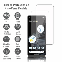 Google Pixel 7 Pro 6.7" GP4BC GE2AE (non compatible avec Google Pixel 7 6.3"): 2 Films Protection d'écran en Verre Nano Fléxible, Dureté 9H Inrayable Incassable Invisible Ultra Résistant