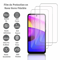 Lenovo K14 Plus 6.5": 3 Films Protection d'écran en Verre Nano Fléxible, Dureté 9H Inrayable Incassable Invisible Ultra Résistant