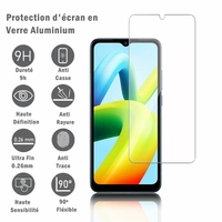 Xiaomi Poco C50 6.52" MZB0D3DIN: 1 Film Protection d'écran en verre d'aluminium super résistant 9H, définition HD, anti-rayures, anti-empreintes digitales