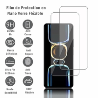 Xiaomi Redmi K60E 6.67" (non compatible avec Xiaomi Redmi K60 Pro/ K60): 2 Films Protection d'écran en Verre Nano Fléxible, Dureté 9H Inrayable Incassable Invisible Ultra Résistant