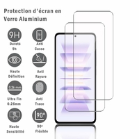 Xiaomi Redmi K60 Pro 6.67" (non compatible avec Xiaomi Redmi K60/ K60E): 2 Films Protection d'écran en verre d'aluminium super résistant 9H, définition HD, anti-rayures, anti-empreintes digitales