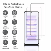 Xiaomi Redmi K60 Pro 6.67" (non compatible avec Xiaomi Redmi K60/ K60E): 2 Films Protection d'écran en Verre Nano Fléxible, Dureté 9H Inrayable Incassable Invisible Ultra Résistant