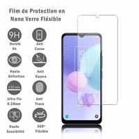 TCL 40R 5G 6.6" T771K T771K1 T771H T771A: 1 Film Protection d'écran en Verre Nano Fléxible, Dureté 9H Inrayable Incassable Invisible Ultra Résistant