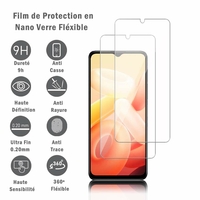 Vivo Y76 5G/ Vivo Y76s 5G 6.58" V2124 V2156A: 2 Films Protection d'écran en Verre Nano Fléxible, Dureté 9H Inrayable Incassable Invisible Ultra Résistant