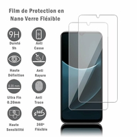 Blackview A95 6.53": 2 Films Protection d'écran en Verre Nano Fléxible, Dureté 9H Inrayable Incassable Invisible Ultra Résistant