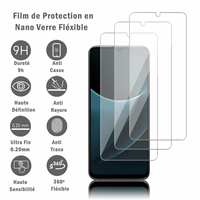 Blackview A95 6.53": 3 Films Protection d'écran en Verre Nano Fléxible, Dureté 9H Inrayable Incassable Invisible Ultra Résistant