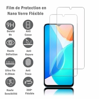 Honor X6 6.5" VNE-LX1 VNE-LX2: 2 Films Protection d'écran en Verre Nano Fléxible, Dureté 9H Inrayable Incassable Invisible Ultra Résistant