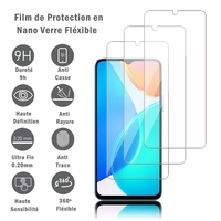 Honor X6 6.5" VNE-LX1 VNE-LX2: 3 Films Protection d'écran en Verre Nano Fléxible, Dureté 9H Inrayable Incassable Invisible Ultra Résistant