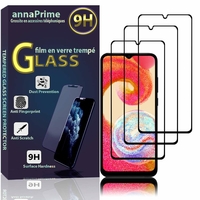 Samsung Galaxy A04E 6.5" SM-A042F SM-A042F/DS,SM-A042M,SM-A042M/DS (non compatible avec Galaxy A04S): Lot / Pack de 3 Films de protection d'écran Verre Trempé