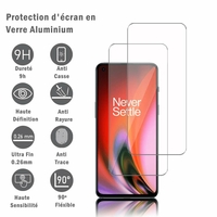 OnePlus Nord 2 5G 6.43" DN2101 DN2103 [Les Dimensions EXACTES du telephone: 158.9 x 73.2 x 8.3 mm]: 2 Films Protection d'écran en verre d'aluminium super résistant 9H, définition HD, anti-rayures, anti-empreintes digitales