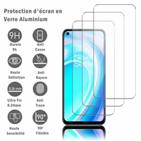 OnePlus Nord CE 2 Lite 5G 6.59" CPH2381 CPH2409 (non compatible avec OnePlus Nord CE 2 5G 6.43"): 3 Films Protection d'écran en verre d'aluminium super résistant 9H, définition HD, anti-rayures, anti-empreintes digitales