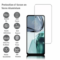 Motorola Moto G62 5G 6.5" [Dimensions du téléphone: 161.8 x 74 x 8.6 mm]: 1 Film Protection d'écran en verre d'aluminium super résistant 9H, définition HD, anti-rayures, anti-empreintes digitales