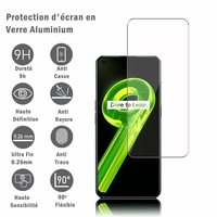 Realme 9 4G/ Realme Narzo 50 Pro 6.4" RMX3521 (non compatible avec Realme 9 5G/ Realme Narzo 50 6.6"): 1 Film Protection d'écran en verre d'aluminium super résistant 9H, définition HD, anti-rayures, anti-empreintes digitales