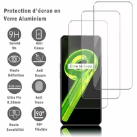 Realme 9 4G/ Realme Narzo 50 Pro 6.4" RMX3521 (non compatible avec Realme 9 5G/ Realme Narzo 50 6.6"): 3 Films Protection d'écran en verre d'aluminium super résistant 9H, définition HD, anti-rayures, anti-empreintes digitales