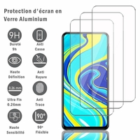 Xiaomi Redmi Note 9S/ Note 9 Pro/ Note 9 Pro Max 6.67" M2003J6A1G M2003J6A1I M2003J6B2G M2003J6B1I (non compatible Xiaomi Redmi Note 9 6.53"): 3 Films Protection d'écran en verre d'aluminium super résistant 9H, définition HD, anti-rayures, anti-emprein