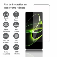 Honor X40 GT 6.81" ADT-AN00 (non compatible avec Honor X40 6.67"): 1 Film Protection d'écran en Verre Nano Fléxible, Dureté 9H Inrayable Incassable Invisible Ultra Résistant