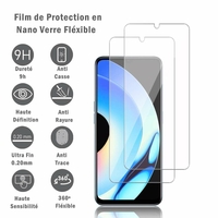 Realme 10s 5G 6.6" (non compatible avec Realme 10 4G 6.4"): 2 Films Protection d'écran en Verre Nano Fléxible, Dureté 9H Inrayable Incassable Invisible Ultra Résistant