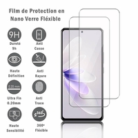 Vivo S16e 6.62" V2239A (non compatible avec Vivo S16/ S16 Pro): 2 Films Protection d'écran en Verre Nano Fléxible, Dureté 9H Inrayable Incassable Invisible Ultra Résistant