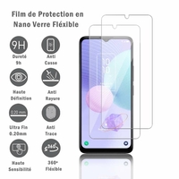 TCL 405 6.6" T506D: 2 Films Protection d'écran en Verre Nano Fléxible, Dureté 9H Inrayable Incassable Invisible Ultra Résistant