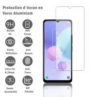 TCL 405 6.6" T506D: 1 Film Protection d'écran en verre d'aluminium super résistant 9H, définition HD, anti-rayures, anti-empreintes digitales